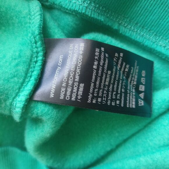 TOMMY HILFIGER DENIM REED GRAPHIC CREWNECK SWEATSHIRT TEAL GREEN MENS XL - Picture 11 of 11